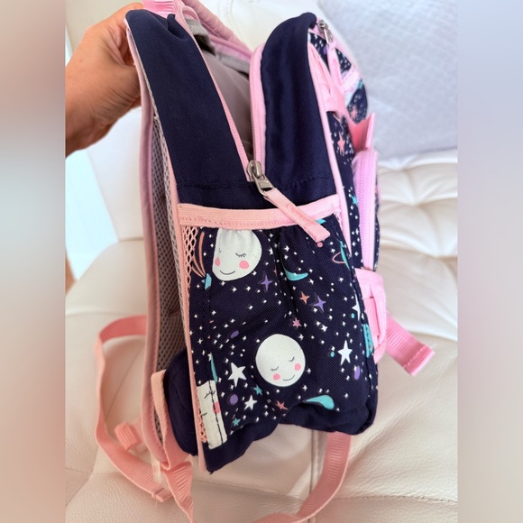 Pottery Barn Kids' Sun Moon Star Mackenzie Backpack Glow in the Dark Small Blue - Picture 5 of 7